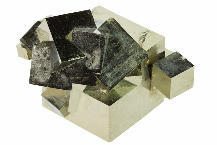 Natural Pyrite Cube Cluster - Spain #168624